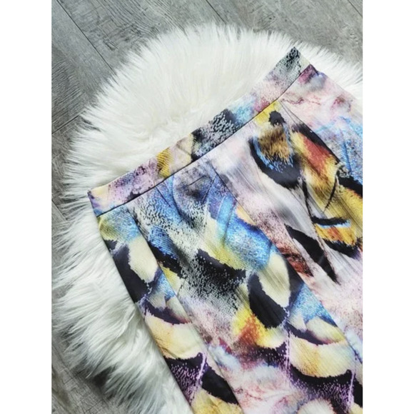 NEW Anthropologie A-Line Colorful Midi Skirt - Size 8 - Picture 7 of 8